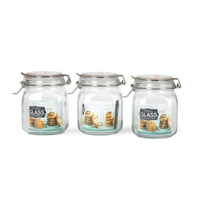 锁扣玻璃储物罐