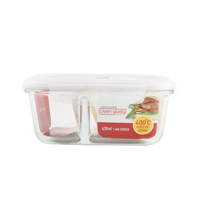 方形分隔玻璃保鲜盒